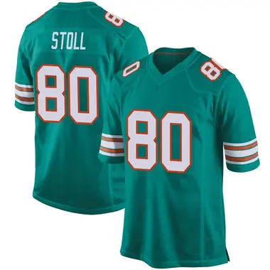 Men's Nike Miami Dolphins Jack Stoll Alternate Jersey - Aqua Game