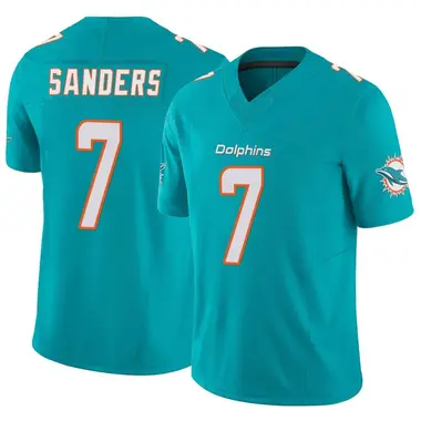 Men's Nike Miami Dolphins Jason Sanders Vapor F.U.S.E. Jersey - Aqua Limited