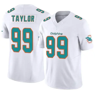 Men's Jason Taylor Miami Dolphins No.99 Elite Aqua Team Color Vapor  Untouchable Jersey - Green