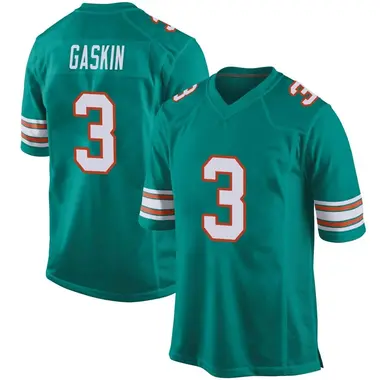 Nike Men's Miami Dolphins Myles Gaskin #37 Green Game Jersey