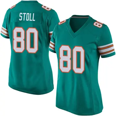 Women's Nike Miami Dolphins Jack Stoll Alternate Jersey - Aqua Game