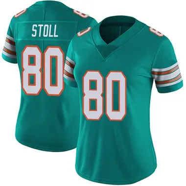 Women's Nike Miami Dolphins Jack Stoll Alternate Vapor Untouchable Jersey - Aqua Limited