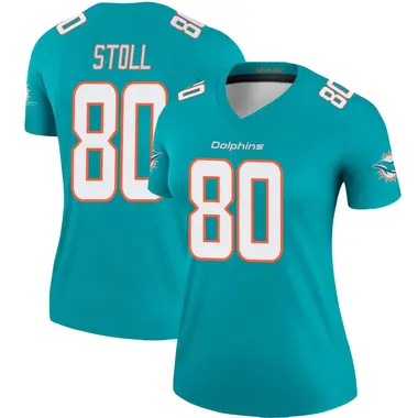 Women's Nike Miami Dolphins Jack Stoll Jersey - Aqua Legend