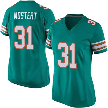 Raheem Mostert Miami Dolphins Nike Women's Game Jersey - Aqua