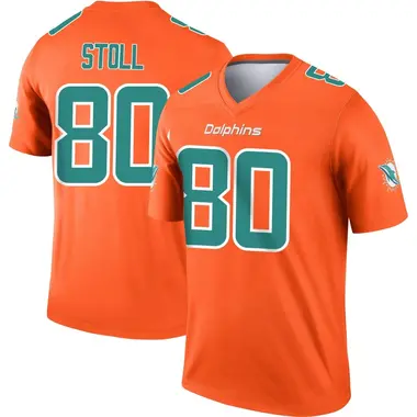 Youth Nike Miami Dolphins Jack Stoll Inverted Jersey - Orange Legend